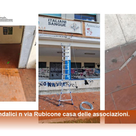 Pescara, Associazioni di via Rubicone vittime di continui atti vandalici.