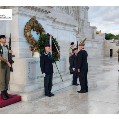Roma, l'ANSI ha commemorato all'Altare della Patria l'ottantesimo anniversario.