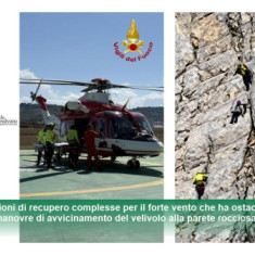 Gran Sasso/Corno Grande, recupero escursionisti in difficoltà per il ghiaccio