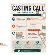 L'Aquila, casting per serie RAI.
