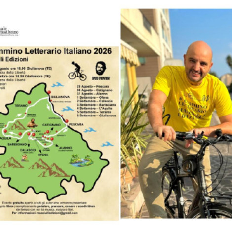 Il Cammino Letterario riparte da Giulianova 340 km attraverso l'Abruzzo