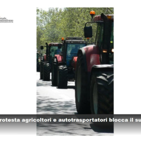 Rincari. Sud Italia bloccato dalla protesta di autotrasportatori e agricoltori