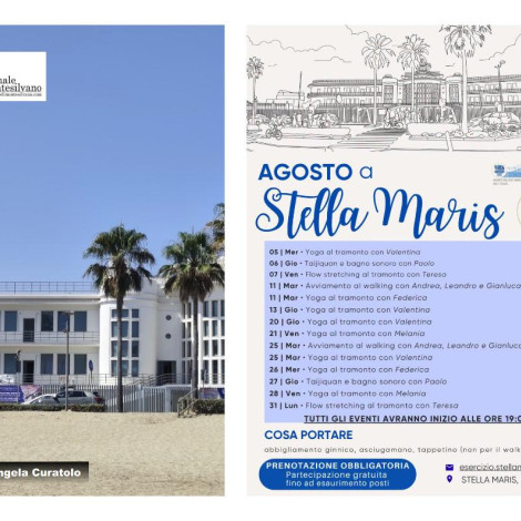 Stella Maris Montesilvano, iniziano le attività sulla spiaggia: Yoga e Taijiquan
