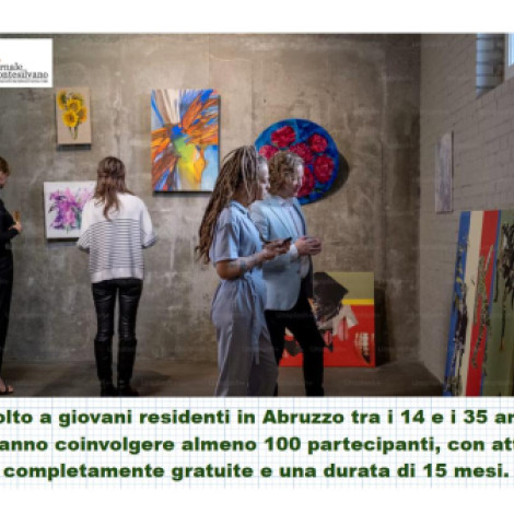 Abruzzo Giovani:  risorse per 1,4 mln per progetti creativi e inclusivi
