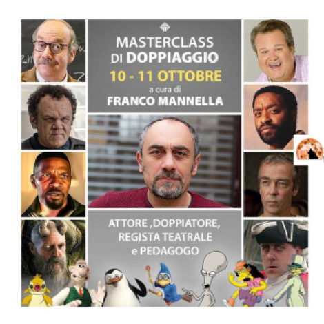 Prima masterclass di doppiaggio in Abruzzo con Franco Mannella la voce di Roger in American Dad