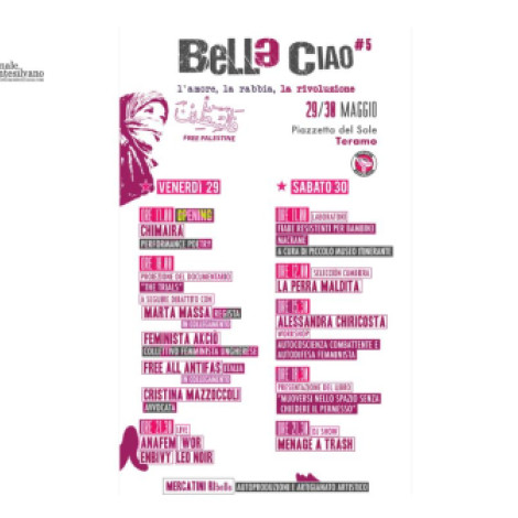 Teramo. Il festival Bellə ciao torna per la sua quinta edizione