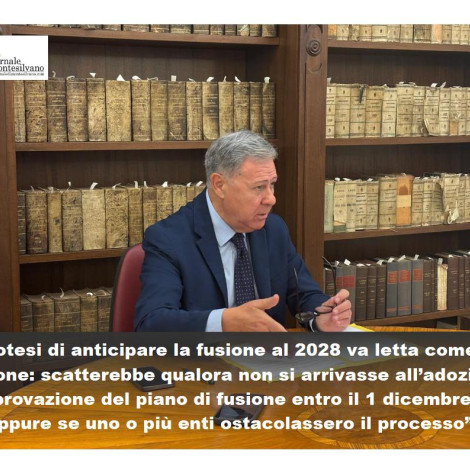 Antonelli sullo spostamento al '29: più incisività di Pescara nel processo di fusione perchè è il Comune più grande.