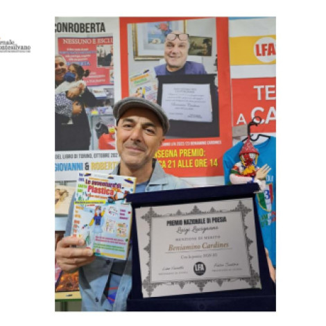 La guerra è un assurdo, a Beniamino Cardines Menzione di Merito Premio Nazionale di Poesia Luigi Lucignano