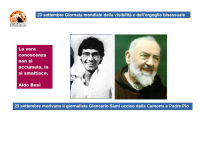 23 settembre, giornata dell'orgoglio LGBTQIA+. Muoiono Siani e Padre Pio.