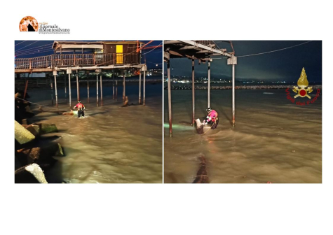 Costa dei Trabocchi, intervento vigili del fuoco salva trabocco.
