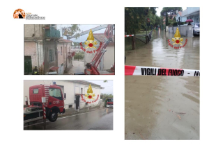 Pioggia/Pompieri. 200 richieste di soccorso per allagamenti Pescara, Montesilvano e Spoltore