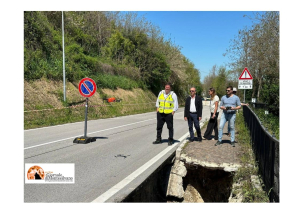 Al via a Manoppello i lavori sulla SS539 chiusa per frana da aprile