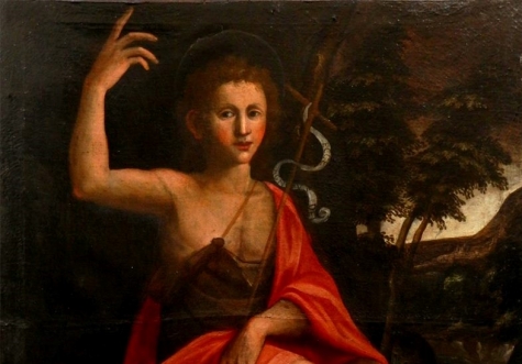 Villa Celiera: in esposizione quadro del '600, San Giovanni Battista nel deserto