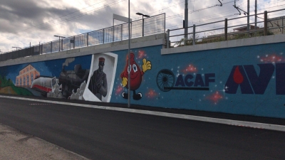 "Montesilvano e la Ferrovia" nuovo murales Avis