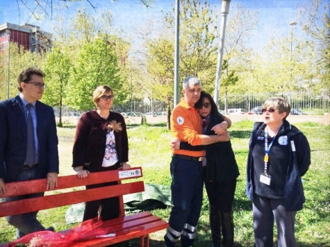 La mamma Fabila Bacci nella foto 