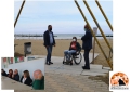 Spiaggia disabili con sindaco, Ferrante e Manganiello, nel riquadro opposizione