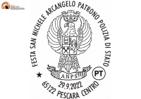 Pescara/annullo filatelico per San Michele Arcangelo, patrono della Polizia di Stato