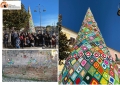 Albero di Natale all'uncinetto a Loreto Aprutino. Unico al mondo!