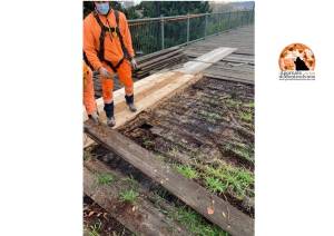 Pescara/Ponte ciclopedonale di via Valle Roveto, lavori di manutenzione straordinaria