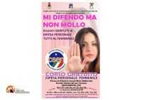 Giulianova, corso difesa gratuito personale femminile " Mi difendo ma non mollo".