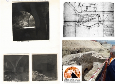 planimetria di Gambacorta e le foto di Baldacci - ritrovamento e visita Sindaco Masci