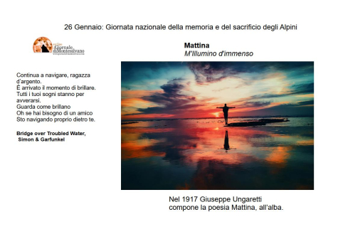 26 gennaio: i segni indelebili dell'arte, poesia e teatro.