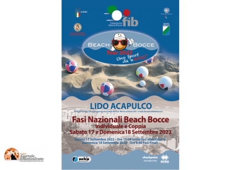 Vasto Marina, finali nazionali del tour federale del Beach Bocce 2022