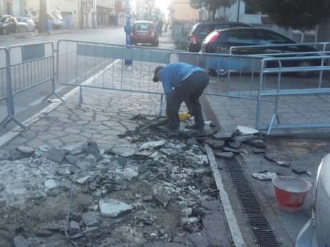 Montesilvano. Manutenzioni, interventi di rifacimento del marciapiede di Corso Umberto