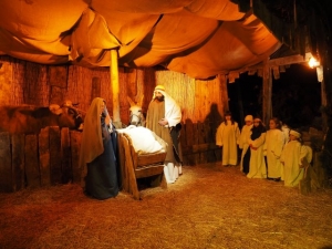 Camarda, presepe vivente, l'ultimo nato sotto 15mt. di Stella cometa