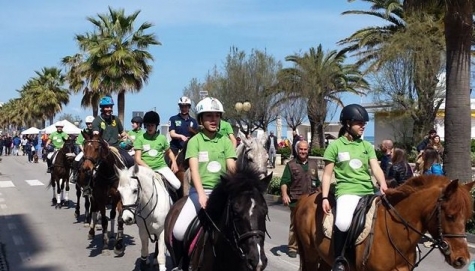 La parata di Horse Ball, Rio Tavo. 