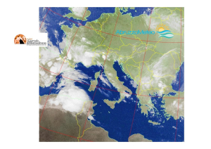 Cielo sereno inizialmente e poi i temporali