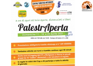 Atri, PalestrAperta aperta nel campo di calcio del Centro Turistico Integrato