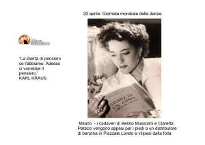 29 Aprile: Mussolini e Petacci appesi a testa in giù