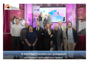 L'Aquila. Al Teatro San Filippo l'incontro con i protagonisti del cinema