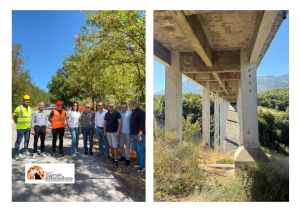 Giorgio De Luca. Sopralluogo al ponte di Salle per messa in sicurezza e consolidamento strutturale