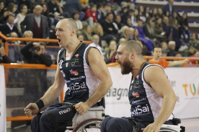 Basket in carrozzina, la Brjantea 84 Cantu’ vince la coppa Italia
