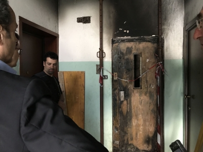Pescara/incendioVia Rio Sparto, operazioni di sgombero dei residenti