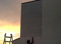 Fontamara scritto scritto integralmente sul muro. Che spettacolo!