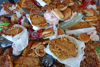junk food nella foto