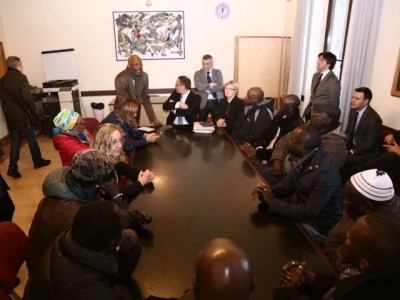 incontro in Comune con i senegalesi del mercatino etnico