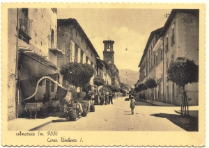 Amatrice ai tempi in cui era in Provincia de L'Aquila