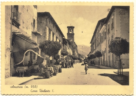 Amatrice ai tempi in cui era in Provincia de L'Aquila