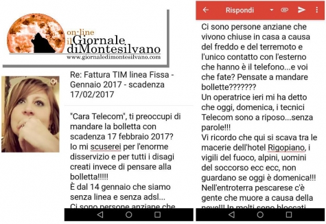 nella foto la lettera di Anna Romanelli,