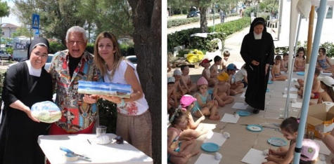 Montesilvano, pittura al mare per bambini con Gino Berardi.