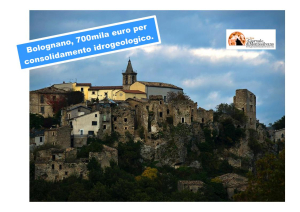 Bolognano, 700 mila euro: partono i lavori di risanamento e consolidamento idrogeologico
