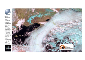 Precipitazioni nevose sui rilievi appenninici al disopra dei 1200 metri