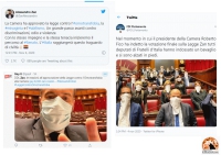 Ddl Zan contro omofobia approvato alla Camera