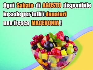Avis offre macedonia ai donatori di sangue
