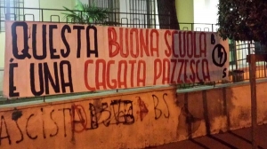 Lanciano: azione del Blocco Studentesco per il guasto della rete fognaria.