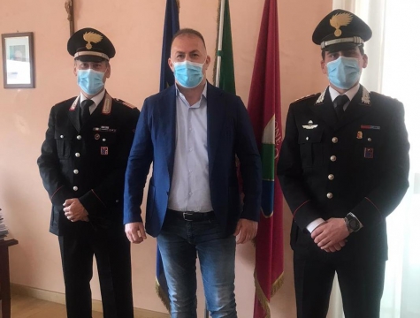 Montesilvano, il benvenuto al nuovo comandante della stazione dei carabinieri, Camillo Renzetti